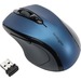 Kensington Pro Fit Mid-Size Wireless Mouse - Sapphire Blue - Optical - Wireless - Radio Frequency - 2.40 GHz - Sapphire Blue - 1 Pack - USB - 1600 dpi - Scroll Wheel - Medium Hand/Palm Size - Right-handed Only