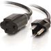 C2G 4ft 16 AWG Outlet Saver Power Extension Cord (NEMA 5-15P to NEMA 5-15R) - For Computer, Monitor, Printer - Black - 4 ft Cord Length - NEMA 5-15R / NEMA 5-15P