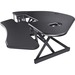 Lorell Corner Desk Riser - 18.14 kg Load Capacity - 18" (457.20 mm) Height x 45.50" (1155.70 mm) Width - Desktop - Black