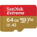 SanDisk Extreme 64 GB Class 10/UHS-I (U3) microSDXC - 160 MB/s Read - 60 MB/s Write - Lifetime Warranty