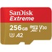 SanDisk Extreme 256 GB UHS-I microSD - 160 MB/s Read - 90 MB/s Write - Lifetime Warranty