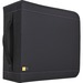 Case Logic 320 Capacity CD Wallet - Slide Insert - Nylon - Black - 320 CD/DVD