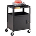 Bretford CA2642 Height Adjustable A/V Cart With Cabinet - 1 x Shelf(ves) - 42" Height x 24" Width x 18" Depth