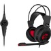 MSI DS502 Gaming Headset - Stereo - USB 2.0 - Wired - 32 Ohm - 20 Hz - 20 kHz - On-ear - Binaural - Ear-cup - 6.56 ft Cable - Omni-directional Microphone - Black