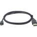 Kramer USB 2.0 A (M) to Mini-B 4-pin (M) Cable - 6 ft Mini USB/USB Data Transfer Cable for Computer, Peripheral Device, Camera, External Hard Drive - First End: 1 x USB 2.0 Type A - Male - Second End: 1 x 5-pin Mini USB Type B - Male - 480 Mbit/s - Nickel