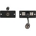 Kramer Wall Plate Insert - 3.5mm Stereo Audio - Black - 1 x Mini-phone Port(s)