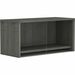 Lorell Essentials/Revelance Series Wall-Mount Hutch - 36" x 15"17" Hutch, 1" Side Panel, 0.6" Back Panel, 1" Bottom Panel, 0.7" Top - Band Edge - Finish: Weathered Charcoal
