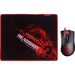 Bloody Gaming 8 Button V3 Gaming Mouse Mat Bundle - Optical - Cable - Black - 1 Pack - USB 3.0 - 4000 dpi - Scroll Wheel - 8 Button(s) - Right-handed Only