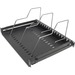Intellinet 19" Tablet or Accessory Shelf - 1U Rack Height x 19" Rack Width - Rack-mountable - Black/Silver - Steel