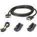 ATEN KVM-Cable-TAA Compliant - 10 ft KVM Cable - First End: DVI-D Digital Video