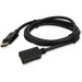 6ft DisplayPort 1.2 Male to DisplayPort 1.2 Female Black Cable For Resolution Up to 3840x2160 (4K UHD) - 100% compatible and guaranteed to work