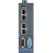 Advantech Modbus RTU/TCP to EtherNet/IP Protocol Gateway (wide operating temperature) - Twisted Pair - 4 x Network (RJ-45) - 2 x Serial Port - 10/100Base-TX - Fast Ethernet - Rail-mountable, Wall Mountable