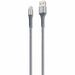 iStore Flex Lightning Charge 4ft (1.2m) Reinforced Cable - 3.94 ft Lightning/USB Data Transfer Cable for Computer, Power Adapter - First End: 1 x Lightning Male - Second End: 1 x USB Type A Male - MFI - Space Gray