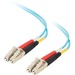 Quiktron 2m Value Series LC SC 10G Duplex PVC Fiber Cable - 6.56 ft Fiber Optic Network Cable for Network Device - First End: 2 x LC Network - Male - Second End: 2 x SC Network - Male - 10 Gbit/s - Patch Cable - Aqua