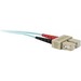 Quiktron 10m Value Series SC SC 10G Duplex PVC Fiber Cable - 32.81 ft Fiber Optic Network Cable for Network Device - First End: 2 x SC Network - Male - Second End: 2 x SC Network - Male - 10 Gbit/s - Patch Cable - 50/125 µm - Aqua
