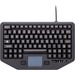 Gamber-Johnson iKey Full Travel Keyboard with Integrated Touchpad - Cable Connectivity - USB Interface Emergency Hot Key(s) - TouchPad