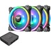 Thermaltake Riing Trio 14 RGB Radiator Fan TT Premium Edition - 5.51" Maximum Fan Diameter - 453.9 gal/min Maximum Airflow - 1400 rpm - Hydraulic Bearing - 9-pin USB 2.0 - RGB LED - Case - 4.6 Year Life