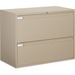 Global 9300 Series Full Pull Lateral File - 2-Drawer - 18" x 36" x 27.1" - 2 x Drawer(s) for File - Letter, Legal, A4 - Lateral - Pull Handle, Durable, Hanging Bar, Interlocking, Anti-tip, Leveling Glide, Lockable, Ball-bearing Suspension, Welded - Nevada