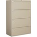 Global 9300 Series Full Pull Lateral File - 4-Drawer - 18" x 36" x 54" - 4 x Drawer(s) for File - Letter, Legal, A4 - Lateral - Pull Handle, Durable, Hanging Bar, Interlocking, Anti-tip, Leveling Glide, Lockable, Ball-bearing Suspension, Welded - Nevada