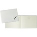 Winnable Visitor Book - 50 Sheet(s) - Case/Sewn Bound - 7" (17.8 cm) x 10" (25.4 cm) Sheet Size - Cream Sheet(s) - White Cover - 1 Each