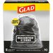 Glad Large Drawstring Trash Bags - Extra Strong - Large Size - 30 gal - 30" Width x 32.99" Length - Black - Plastic - 34/Bundle - 90 Per Box - Garbage, Indoor, Outdoor