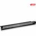 TRENDnet 24-Port Blank Keystone 1U Patch Panel, 1U 19" Metal Rackmount Housing, Recommended With TC-K25C6 & TC-K50C6 Cat6 Keystone Jacks (Sold Separately), Black, TC-KP24 - 24-Port Blank Keystone