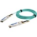 AddOn Fiber Optic Network Cable - 22.97 ft Fiber Optic Network Cable for Network Device, Transceiver, Server, Storage Device - First End: 1 x QSFP28 Network - Male - Second End: 1 x QSFP28 Network - Male - 112 Gbit/s - 1 - TAA Compliant