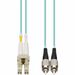AddOn 10m LC to FC Aqua OM4 Duplex OFNR (Riser-Rated) Fiber Patch Cable - 32.81 ft Fiber Optic Network Cable for Network Device - First End: 2 x LC Network - Male - Second End: 2 x FC Network - Male - Patch Cable - Riser - 50/125 µm - Aqua - 1 Piece