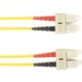 Black Box Fiber Optic Duplex Patch Network Cable - 16.40 ft Fiber Optic Network Cable for Network Device - First End: 2 x SC Network - Male - Second End: 2 x SC Network - Male - 10 Gbit/s - Patch Cable - OFNR - 50/125 µm - Yellow - TAA Compliant