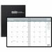 House of Doolittle Monthly Calendar Planner 2 Year Black Hard Cover 8-1/2 x 11 Inches - Julian Dates - Monthly - 24 Month - January 2023 - December 2024 - 1 Month Double Page Layout - Blue Sheet - Wire Bound - Silver - Leatherette - Black - 8.5" Height x 