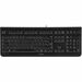 CHERRY KC 1000 Keyboard - Cable Connectivity - USB Interface Calculator, Email, Internet, Sleep Hot Key(s) - French - PC - Black