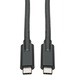 Eaton Tripp Lite Series USB-C Cable (M/M) - USB 3.2, Gen 1 (5 Gbps), 5A Rating, Thunderbolt 3 Compatible, 6 ft. (1.83 m) - 5.91 ft Thunderbolt 3 Data Transfer Cable for Smartphone, Chromebook, Ultrabook, Hard Drive, Docking Station, Flash Drive, Tablet, M