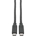 Eaton Tripp Lite Series USB-C Cable (M/M), USB 2.0, 5A (100W) Rated, USB-IF Certified, 13 ft. (3.96 m) - 13.12 ft Thunderbolt 3 Data Transfer Cable for Smartphone, Chromebook, Hard Drive, Ultrabook, Docking Station, Flash Drive, Tablet, MacBook, MacBook P