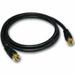 C2G 6ft Value Series F-Type RG59 Composite Audio/Video Cable - F Connector Male - F Connector Male - 6ft - Black