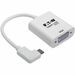 Eaton Tripp Lite Series USB-C to VGA Adapter with Alternate Mode - DP 1.2, Right-Angle USB-C - 5.98" USB/VGA Video Cable for Smartphone, Chromebook, Projector, Video Device, Ultrabook, Notebook, Monitor, Workstation, Tablet, MacBook - First End: 1 x USB T