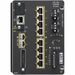 Cisco Catalyst IE-3300-8T2S Rugged Switch - 8 Ports - Manageable - 3 Layer Supported - Modular - 2 SFP Slots - Twisted Pair, Optical Fiber - DIN Rail Mountable