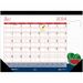 House of Doolittle Seasonal Holiday Academic Desk Pad - Academic - Julian Dates - Monthly - 12 Month - July 2022 - June 2023 - 1 Month Single Page Layout - Desk Pad - Black - Leatherette - 17" Height x 22" Width - Refillable, Recyclable, Notes Area, Holid