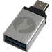 Kanguru USB Type C to USB3.0 Adapter - 2 Pack - 1 x Type A USB 3.0 USB Female - 1 x Type C USB Male - Silver