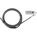 Targus DEFCON 3-in-1 Universal Serialized Combo Cable Lock - 25 Pack - Preset - Black - Galvanized Steel - 6.50 ft - For Notebook