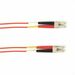 Black Box Fiber Optic Duplex Patch Network Cable - 19.70 ft Fiber Optic Network Cable for Network Device - First End: 2 x LC Network - Male - Second End: 2 x LC Network - Male - 10 Gbit/s - Patch Cable - OFNP - 50/125 µm - Red - TAA Compliant