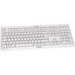 CHERRY KC 1000 Keyboard - Cable Connectivity - USB Interface Calculator, Email, Browser, Sleep Hot Key(s) - French - LPK Keyswitch - Pale Gray