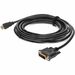 12ft HDMI 1.3 Male to DVI-D Dual Link (24+1 pin) Male Black Cable For Resolution Up to 2560x1600 (WQXGA) - 100% compatible and guaranteed to work