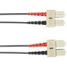 Black Box Fiber Optic Patch Network Cable - 3.28 ft Fiber Optic Network Cable for Network Device - First End: SC Network - Male - Second End: SC Network - Male - Patch Cable