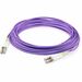 AddOn 2m LC (Male) to LC (Male) Purple OM4 Duplex Fiber OFNR (Riser-Rated) Patch Cable - 6.56 ft Fiber Optic Network Cable for Transceiver, Network Device - First End: 2 x LC Network - Male - Second End: 2 x LC Network - Male - Patch Cable - Riser, OFNR -