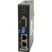 Transition Networks Hardened Slim Serial Device Server - 2 x Network (RJ-45) - 1 x Serial Port - 10/100Base-TX - Fast Ethernet - Rail-mountable