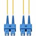 AddOn 0.5m SC (Male) to SC (Male) Yellow OS2 Duplex Fiber OFNR (Riser-Rated) Patch Cable - 100% compatible and guaranteed to work