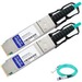 AddOn QSFP28 Network Cable - 6.56 ft QSFP28 Network Cable for Network Device - First End: 1 x QSFP28 Network - Male - Second End: 1 x QSFP28 Network - Male - 100 Gbit/s - Aqua - 1 - TAA Compliant