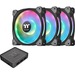 Thermaltake Riing Duo 14 RGB Radiator Fan TT Premium Edition - 5.51" Maximum Fan Diameter - 455.3 gal/min Maximum Airflow - 1400 rpm - Hydraulic Bearing - 9-pin USB 2.0 - RGB LED - Case - 4.6 Year Life