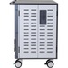 Ergotron Zip40 Charging and Management Cart - 3 Shelf - 255 lb Capacity - 4 Casters - 5" Caster Size - Steel - 30" Width x 26.1" Depth x 45.4" Height - Gray, White - For 40 Devices