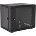 V7 9U Rack Wall Mount Glass Door Enclosure - For LAN Switch, Patch Panel - 9U Rack Height x 19" Rack Width x 15.35" Rack Depth - Wall Mountable - Black - Cold-rolled Steel (CRS), Glass, Steel - 200 lb Maximum Weight Capacity
